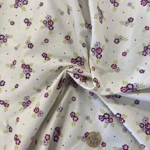 100% Heavier Weight Cotton - Flower Bunch - £7.50 Per Metre - Sold by Half Metre