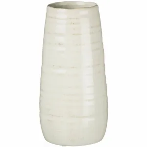 11" White Gloss Vase