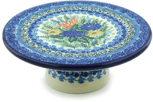 8" Cake Stand - Splendid Blue Bell