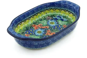 8" Oval Baker with Handles - Splendid Meadow