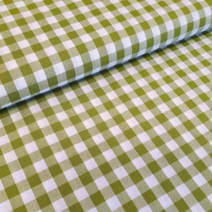 9mm Cotton Gingham - Green