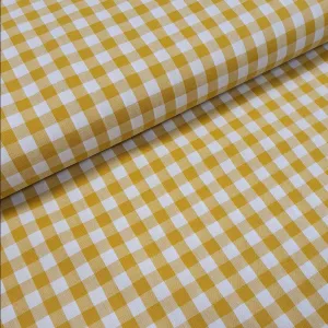 9mm Cotton Gingham - Ochre