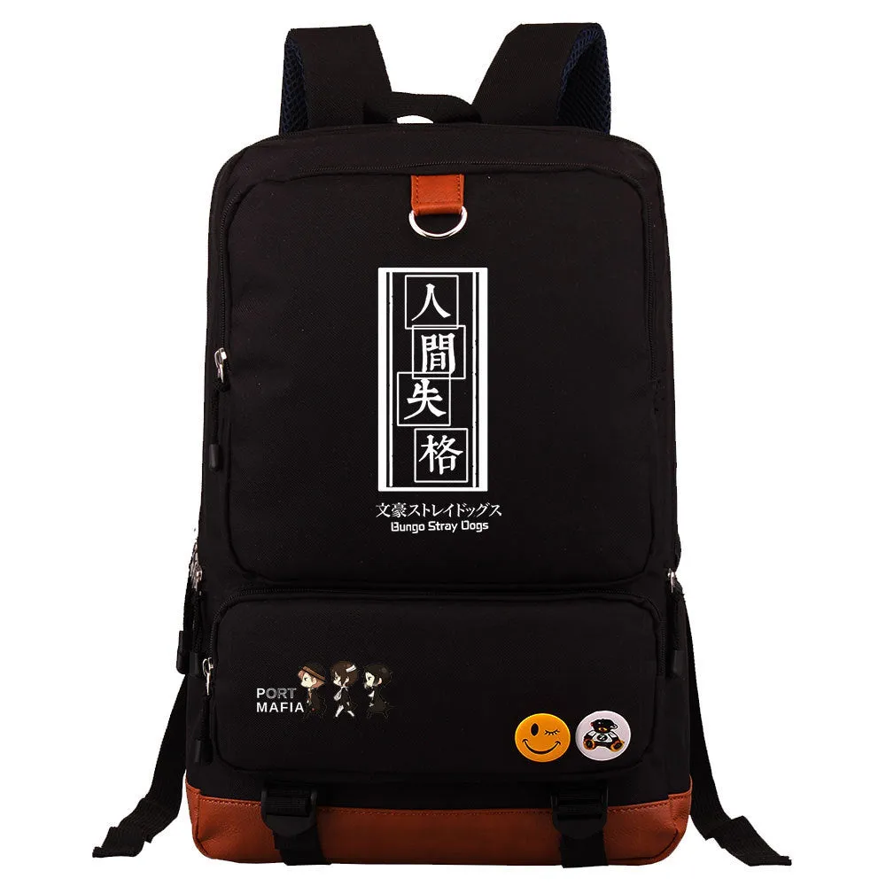 Anime Riman Wenhao Stray Dogs Printed Youth Student Schoolbag Men's and Women's Backpack Travel Bag