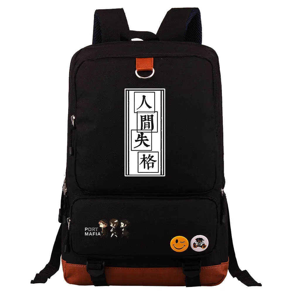 Anime Riman Wenhao Stray Dogs Printed Youth Student Schoolbag Men's and Women's Backpack Travel Bag