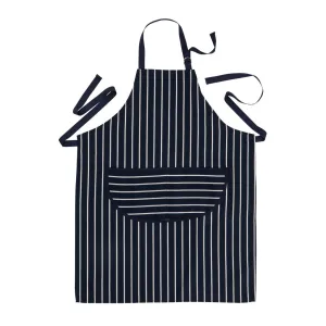 Apron (Cotton) "Butchers Stripe Navy"