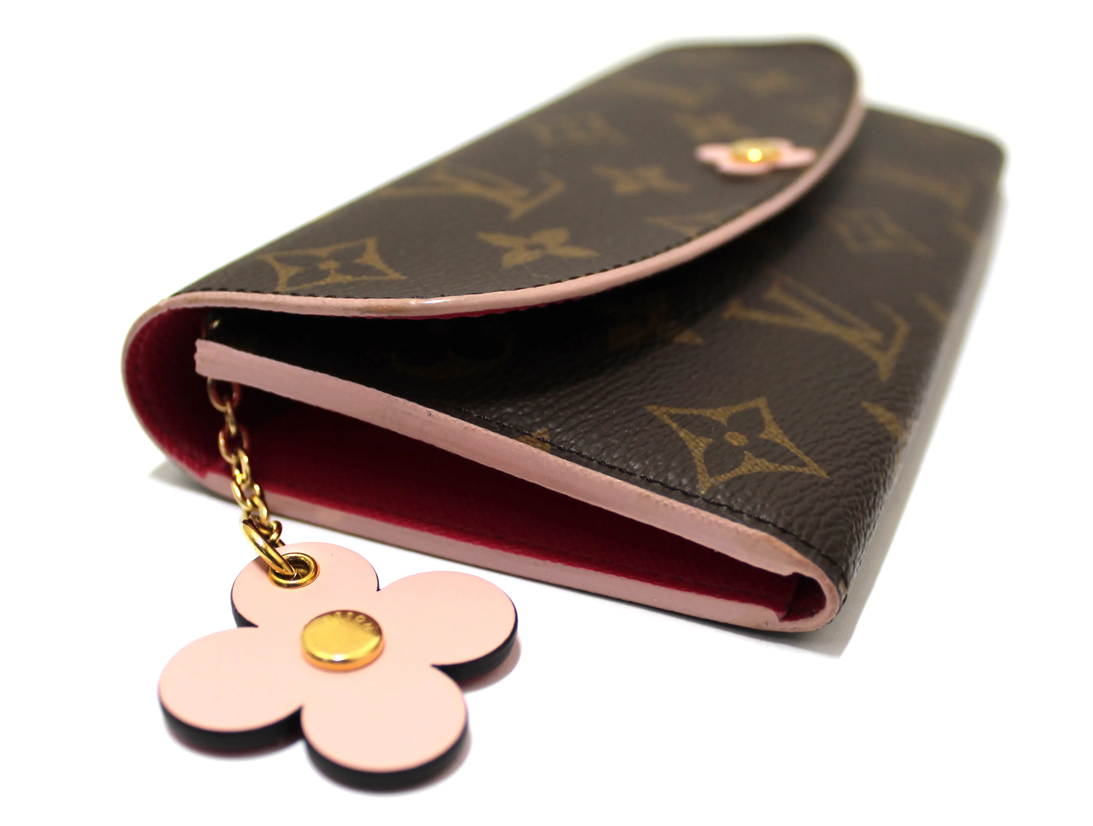 Authentic Louis Vuitton Monogram Canvas Morning Bloom Flower Emilie Long Wallet