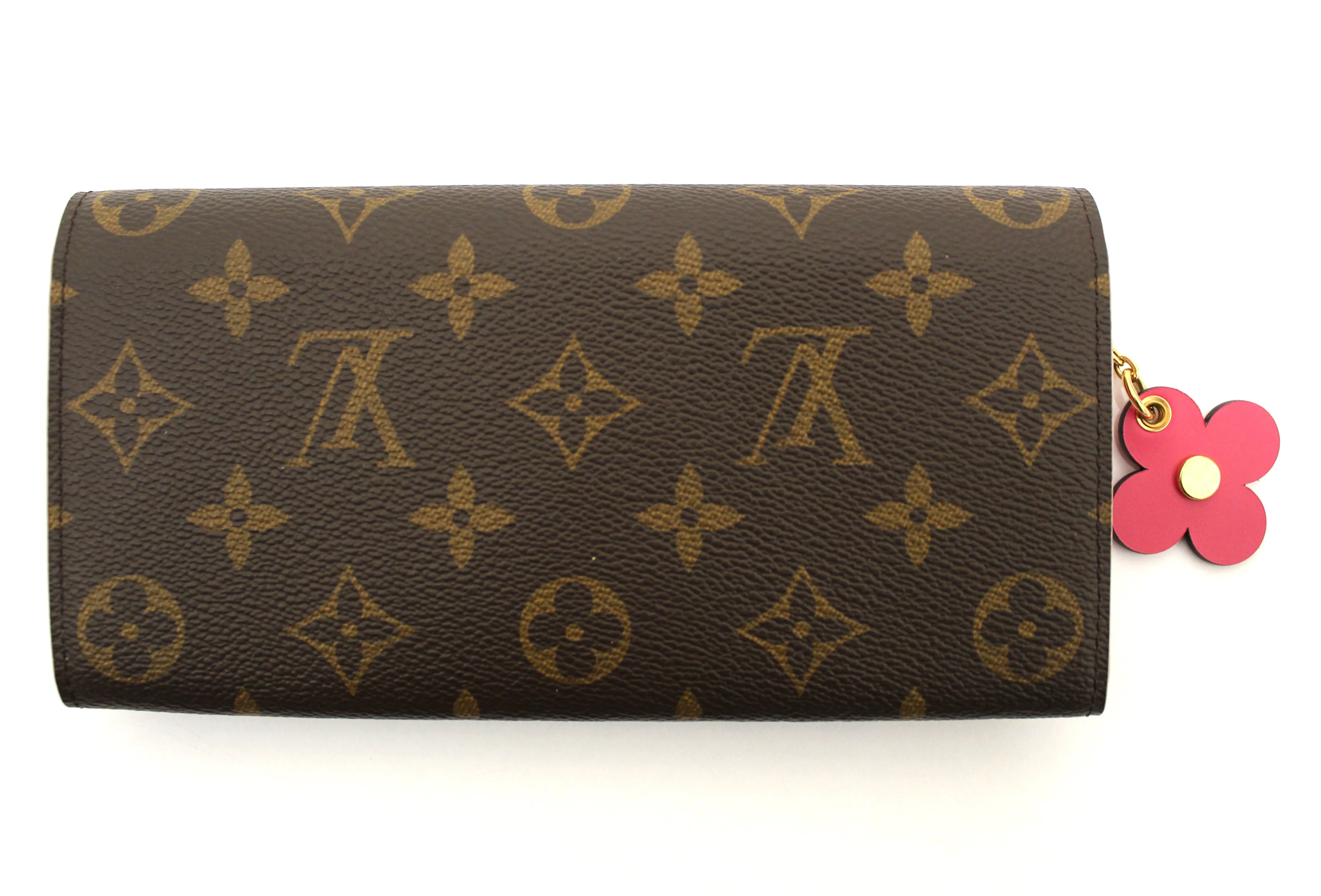 Authentic Louis Vuitton Monogram Canvas Morning Bloom Flower Emilie Long Wallet