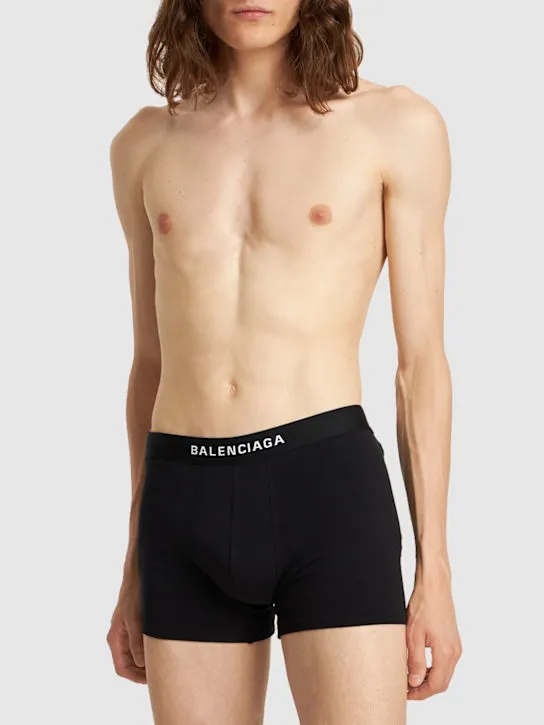 Balenciaga   Stretch cotton boxer briefs 