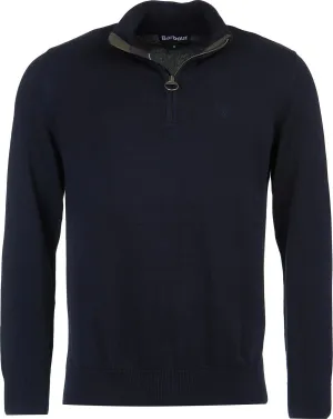 Barbour Men&#x27;s Cotton Half Zip Navy | Buy Barbour Men&#x27;s Cotton Half Zip Navy here | Outnorth