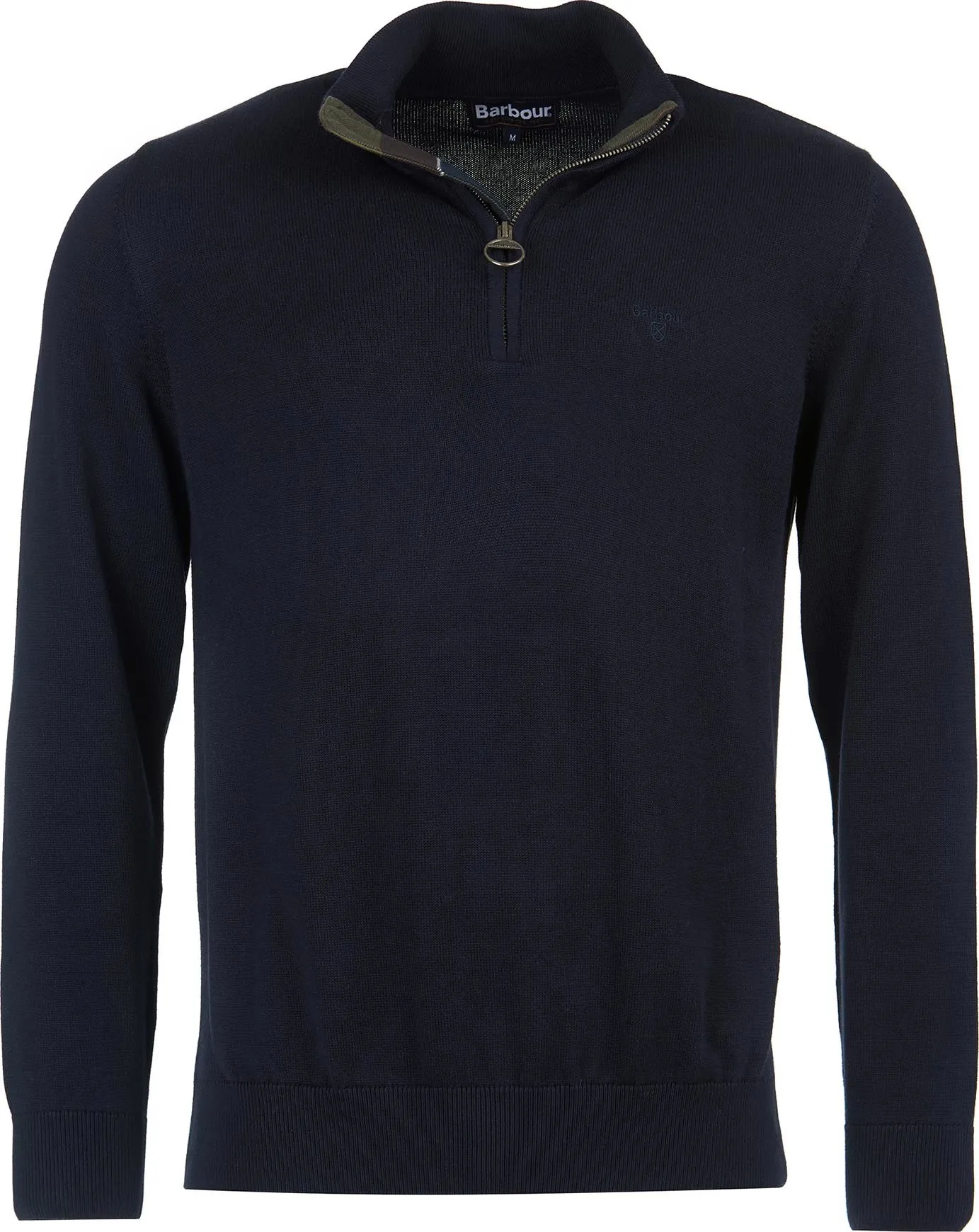 Barbour Men&#x27;s Cotton Half Zip Navy | Buy Barbour Men&#x27;s Cotton Half Zip Navy here | Outnorth