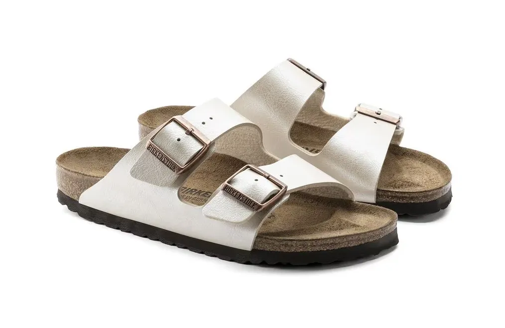 BIRKENSTOCK ARIZONA GRACEFUL PEARL WHITE