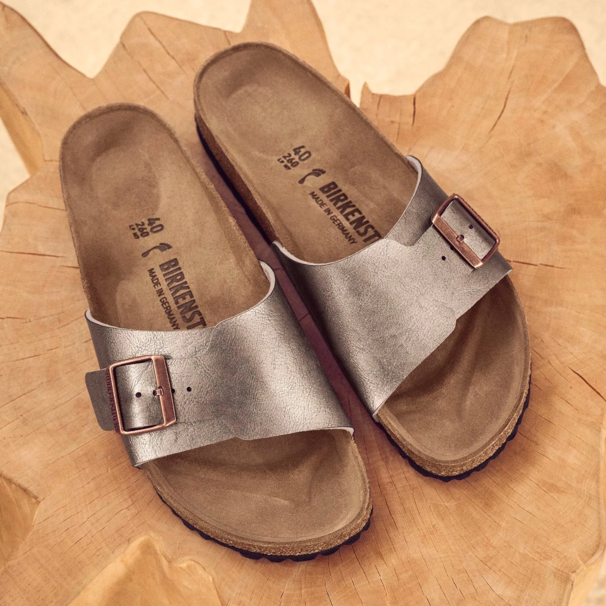 Birkenstock Catalina graceful taupe Birko-Flor