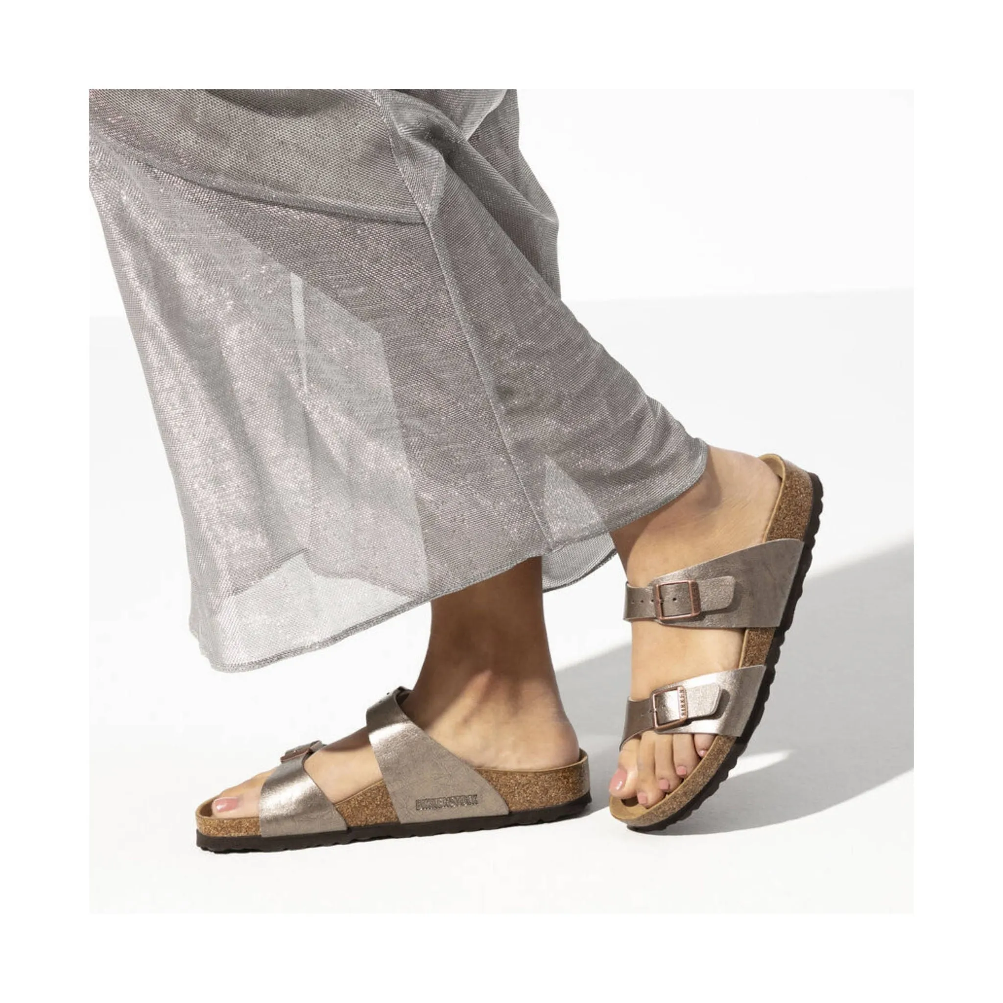 Birkenstock Sydney Sandal - Birko Flor Graceful Taupe