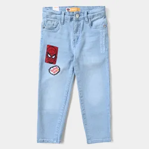 Boys Denim Stretch Pant Character-Ice Blue