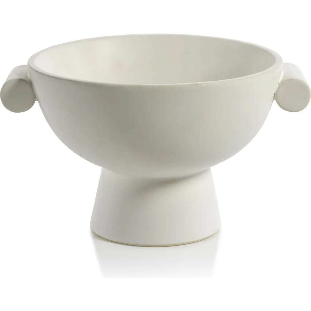 Braga Matt White Ceramic Bowl