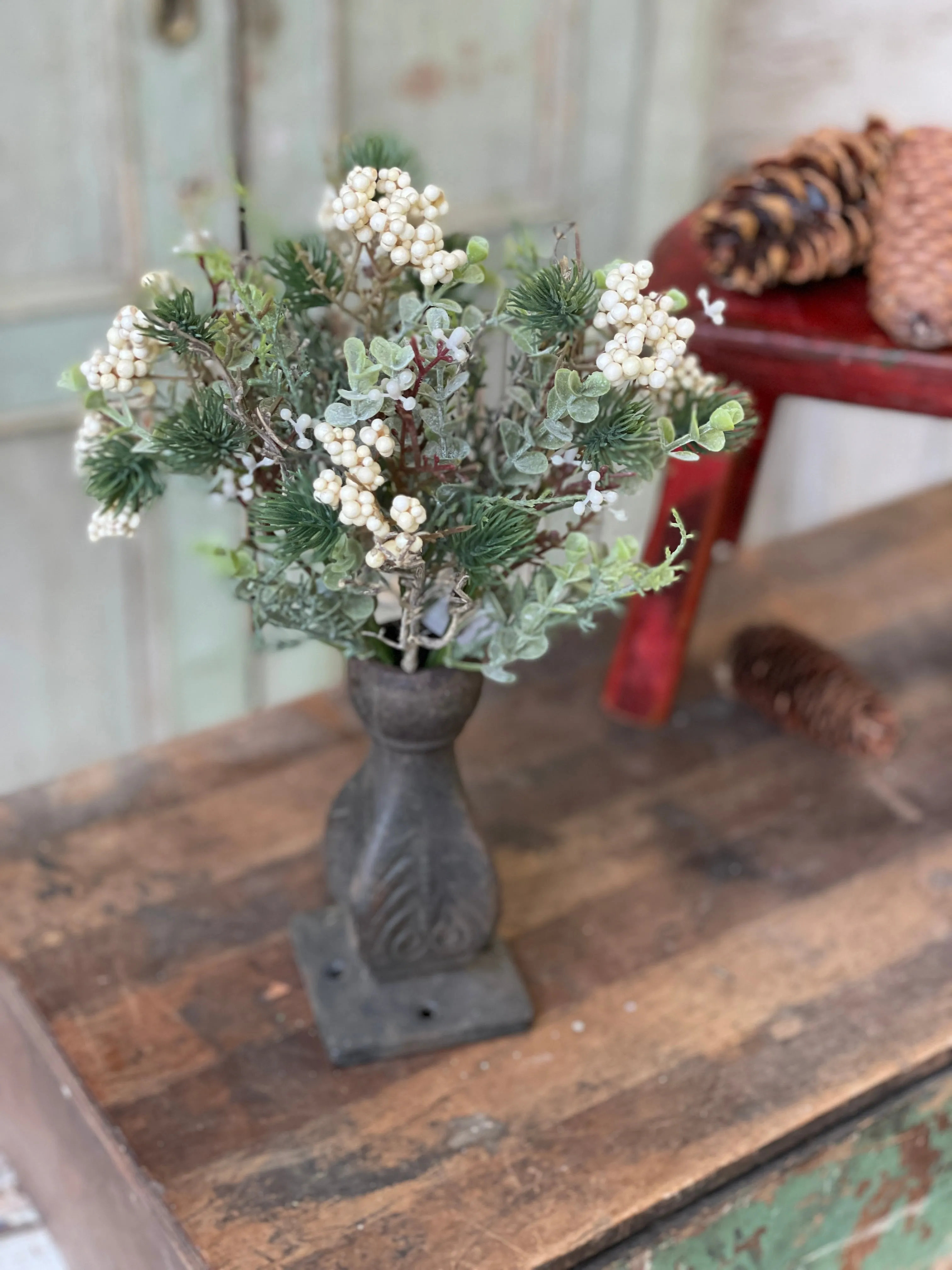 Briar Berry Fir Bush | 11" | Cream | DOLLAR DAYS!  $1.00-48 *