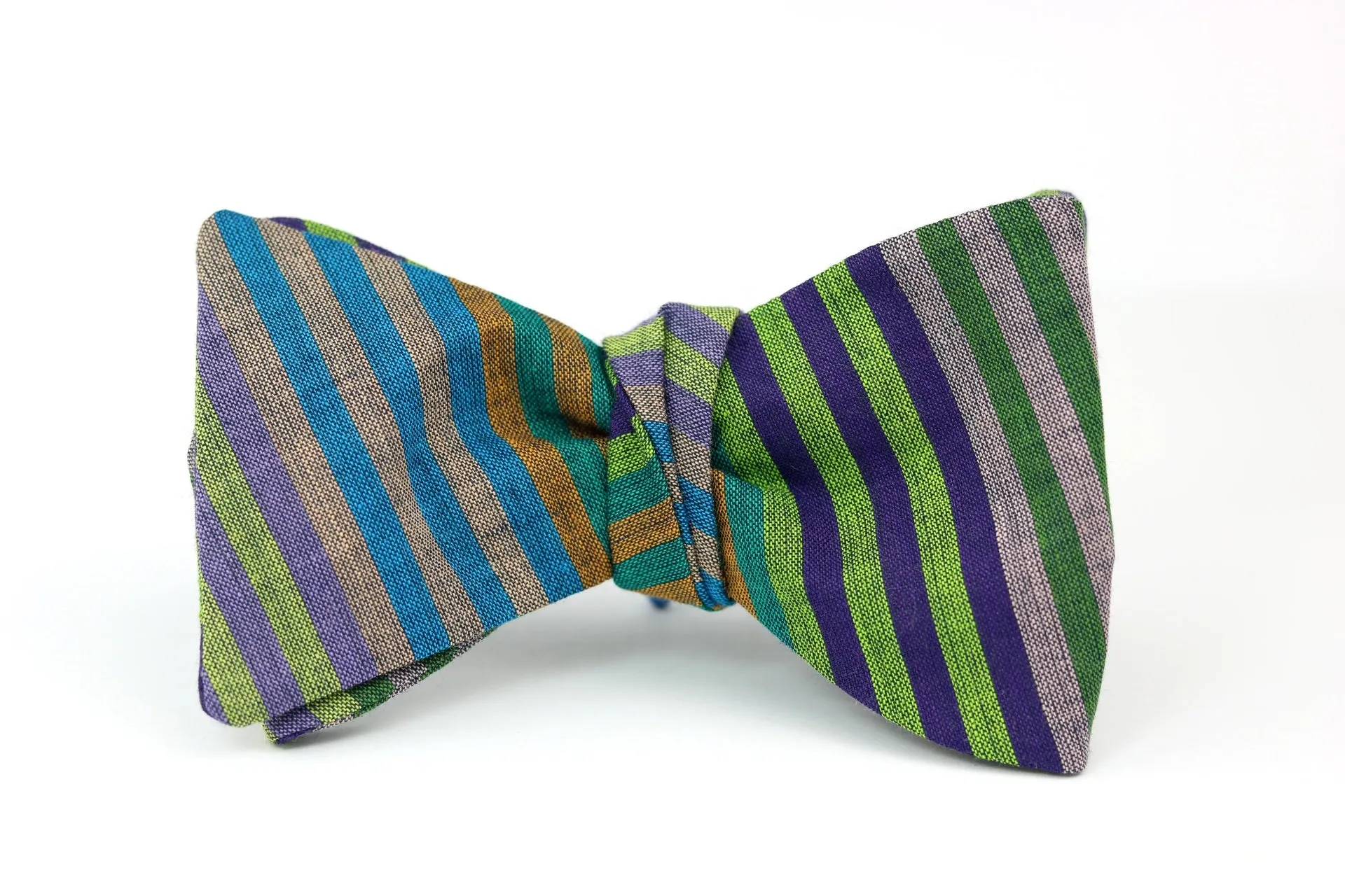 Cecile Slim Stripe Butterfly Bow Tie