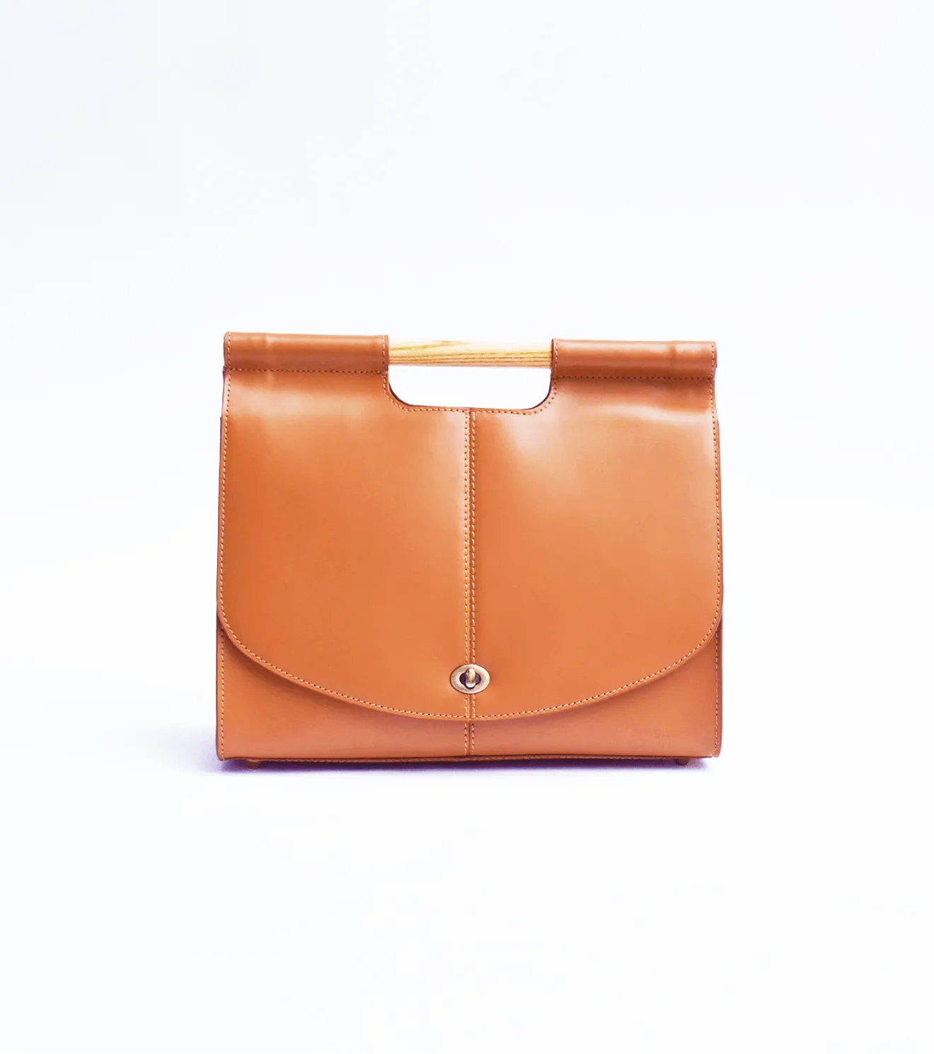 Chestnut mini briefcase