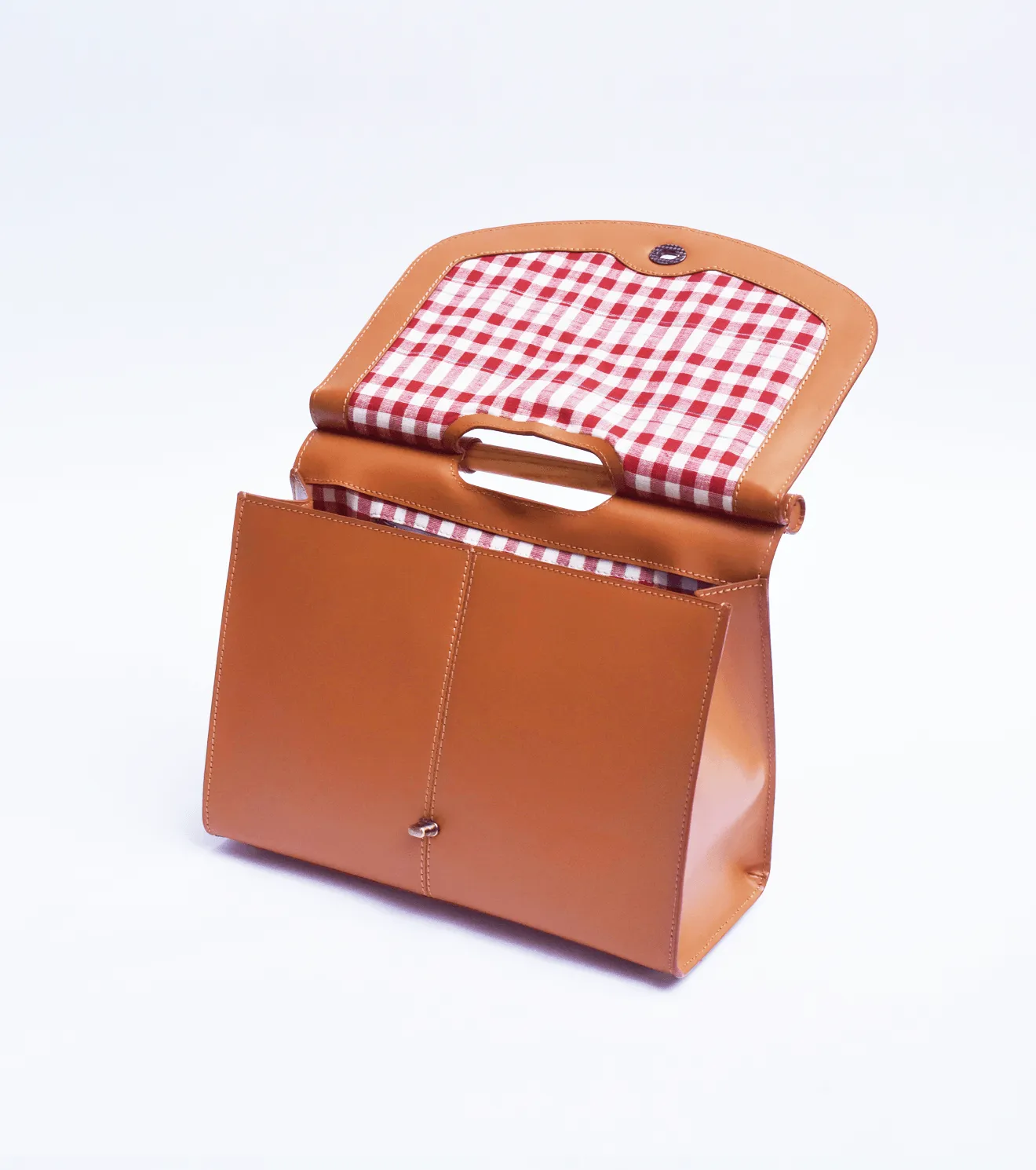 Chestnut mini briefcase