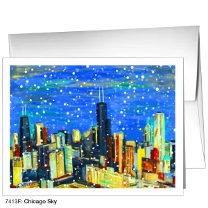 Chicago Sky, Greeting Card (7413F)