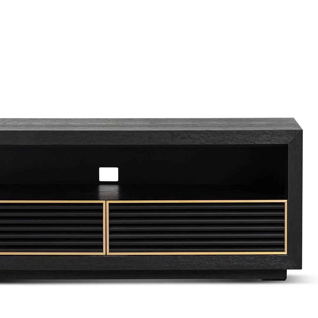 Claude 2m TV Entertainment Unit - Textured Espresso Black