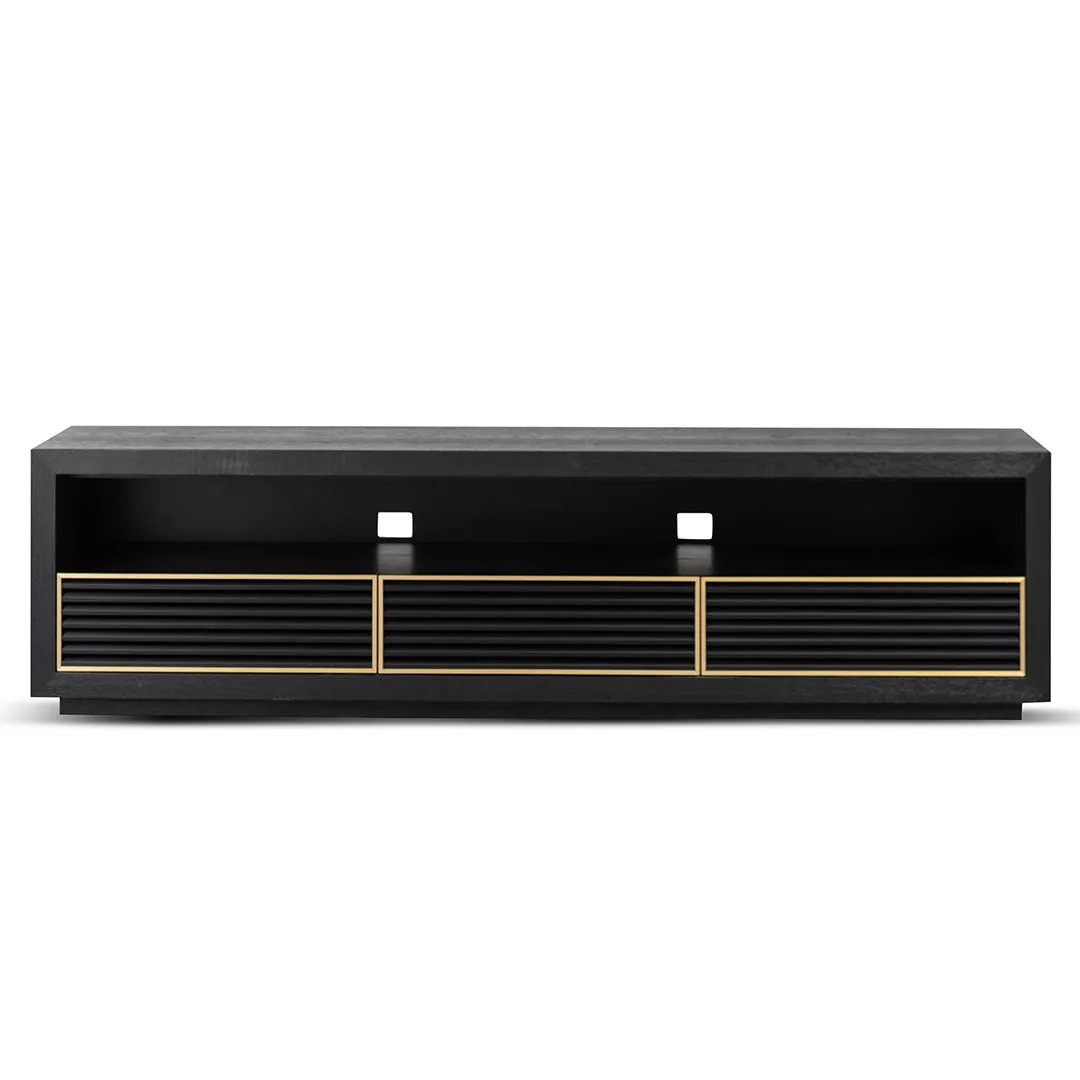 Claude 2m TV Entertainment Unit - Textured Espresso Black