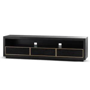 Claude 2m TV Entertainment Unit - Textured Espresso Black