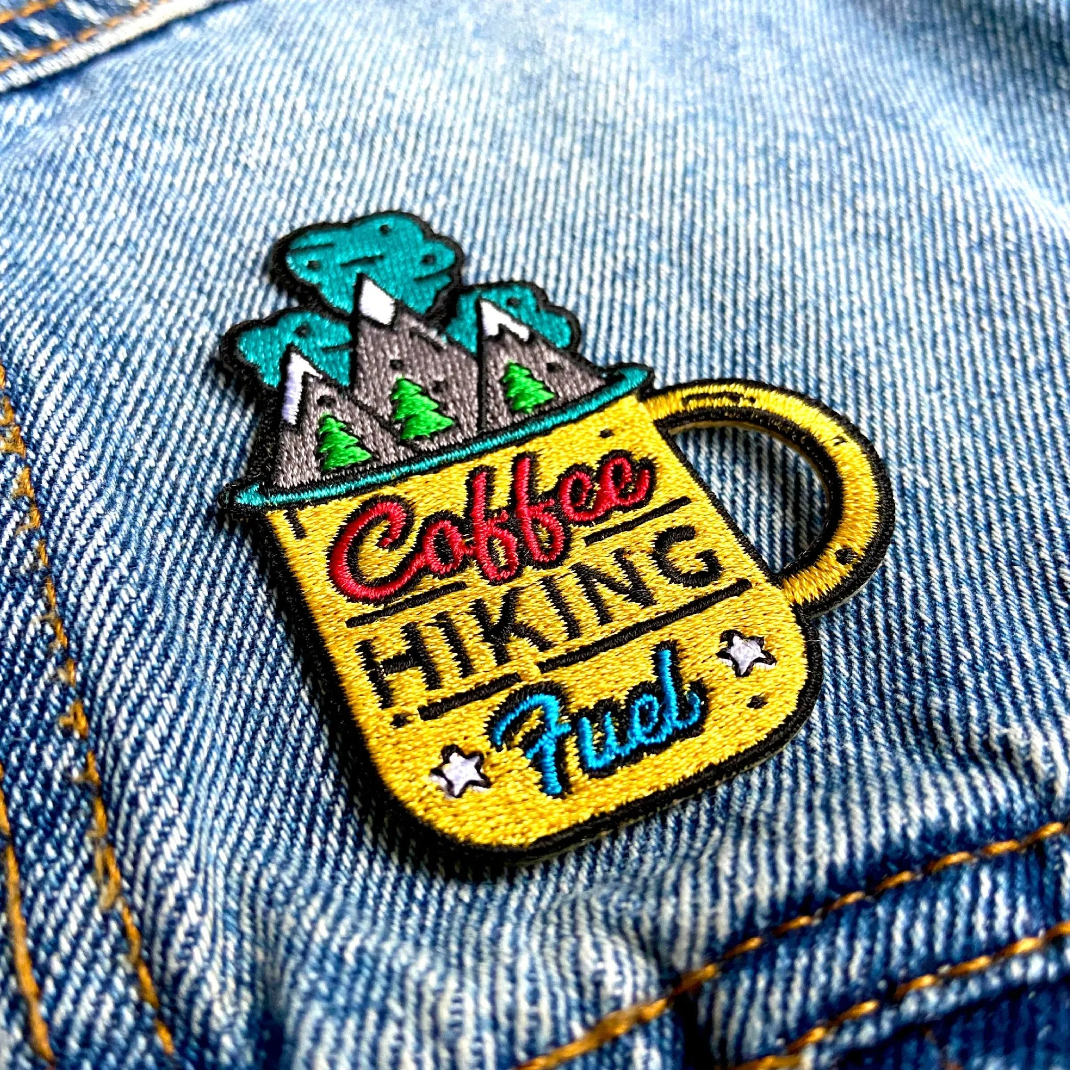 Coffee Hiking Fuel Iron-on Patch