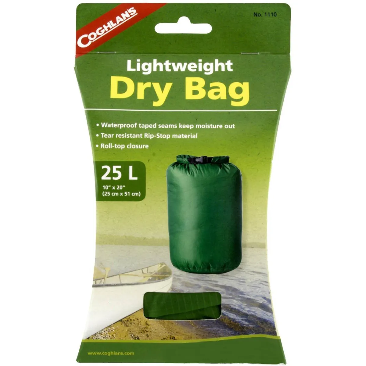 Coghlan's Lightweight Dry Bag, Tear Resistant w/ Roll Top Closure