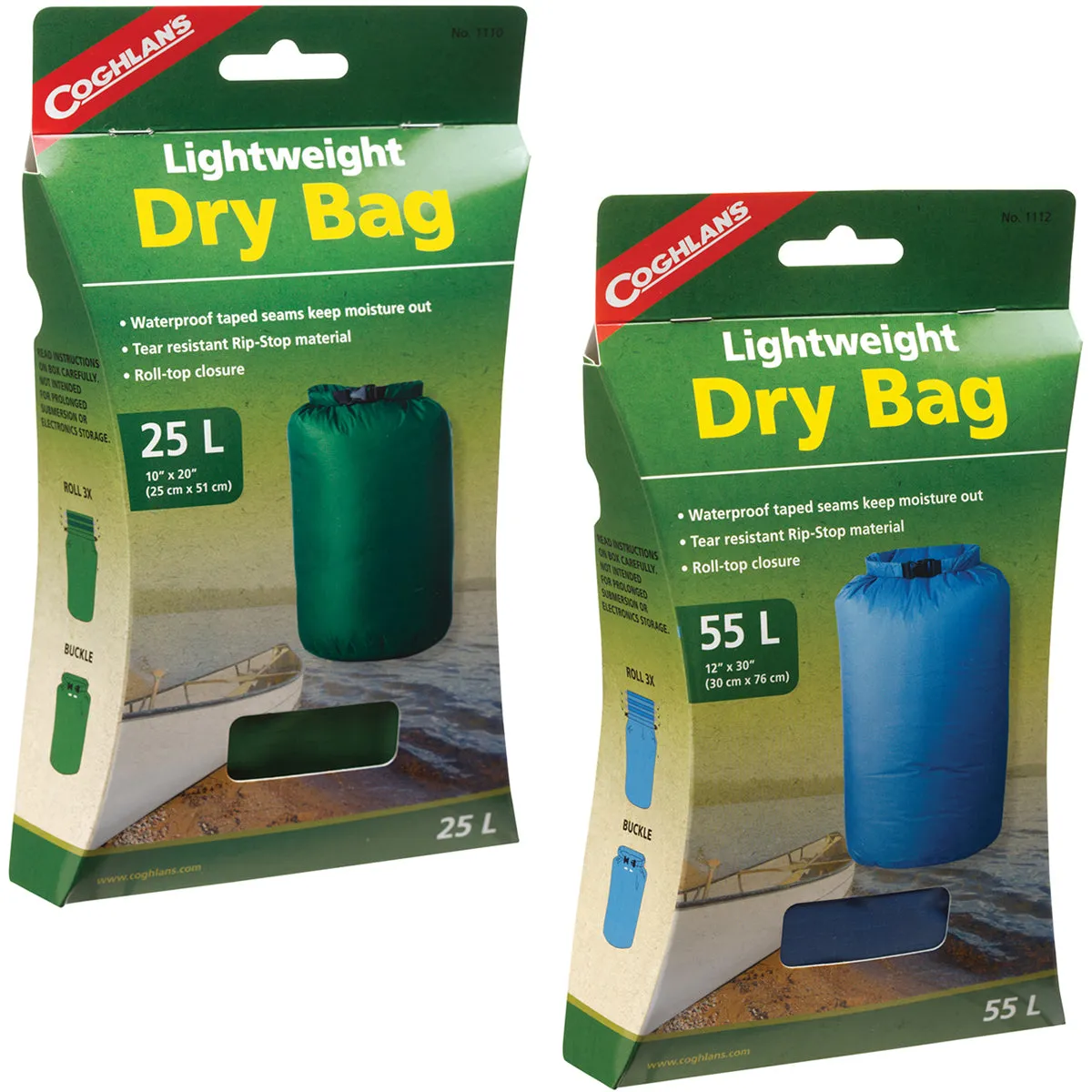 Coghlan's Lightweight Dry Bag, Tear Resistant w/ Roll Top Closure