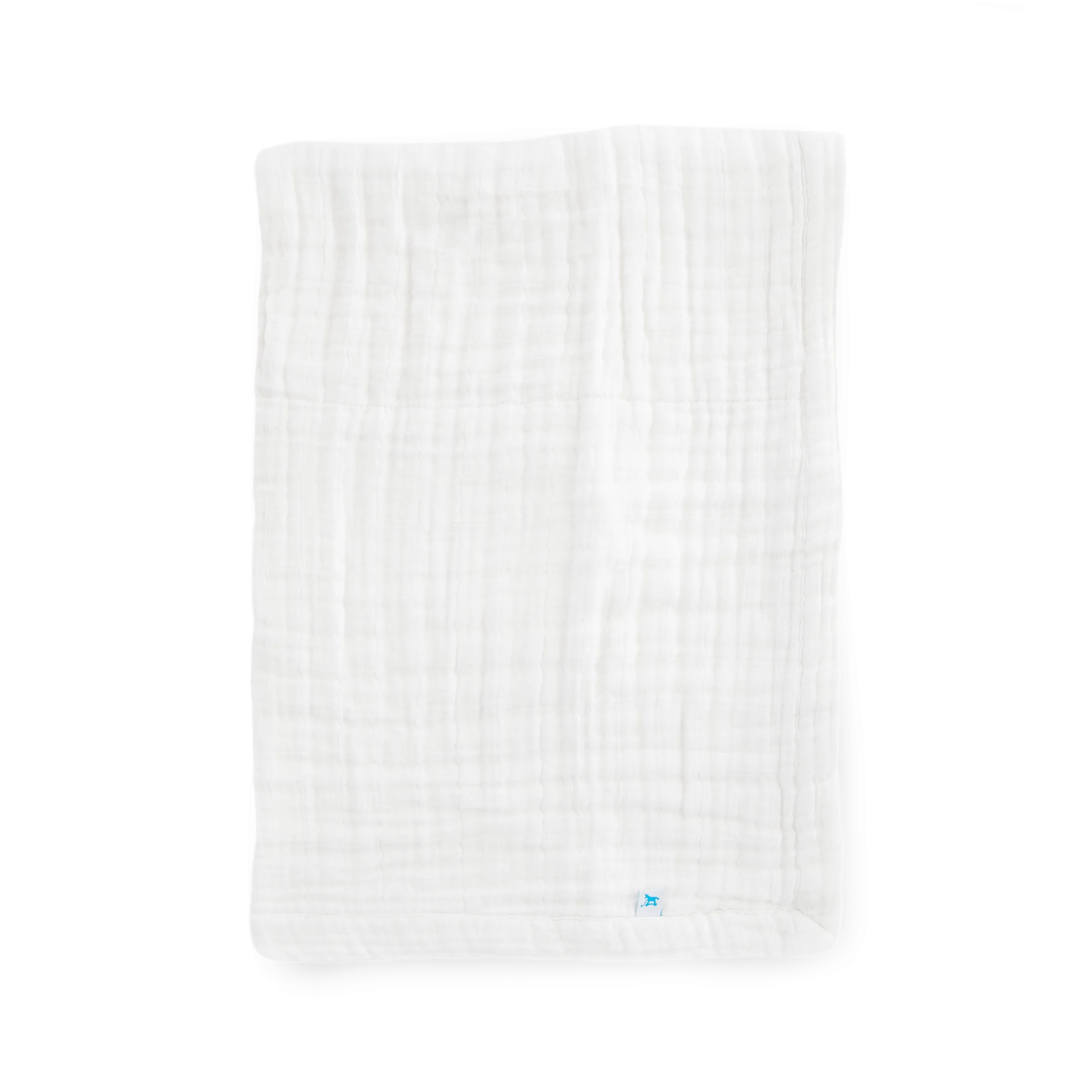 Cotton Muslin Baby Quilt - White