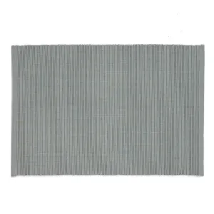 Cotton Ribbed Placemats - Dove Grey