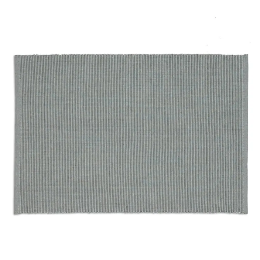 Cotton Ribbed Placemats - Dove Grey