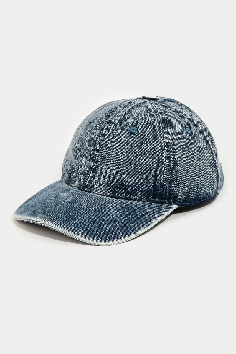 Denim Babe Adjustable Buckle Baseball Cap