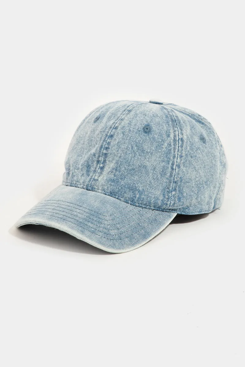 Denim Babe Adjustable Buckle Baseball Cap