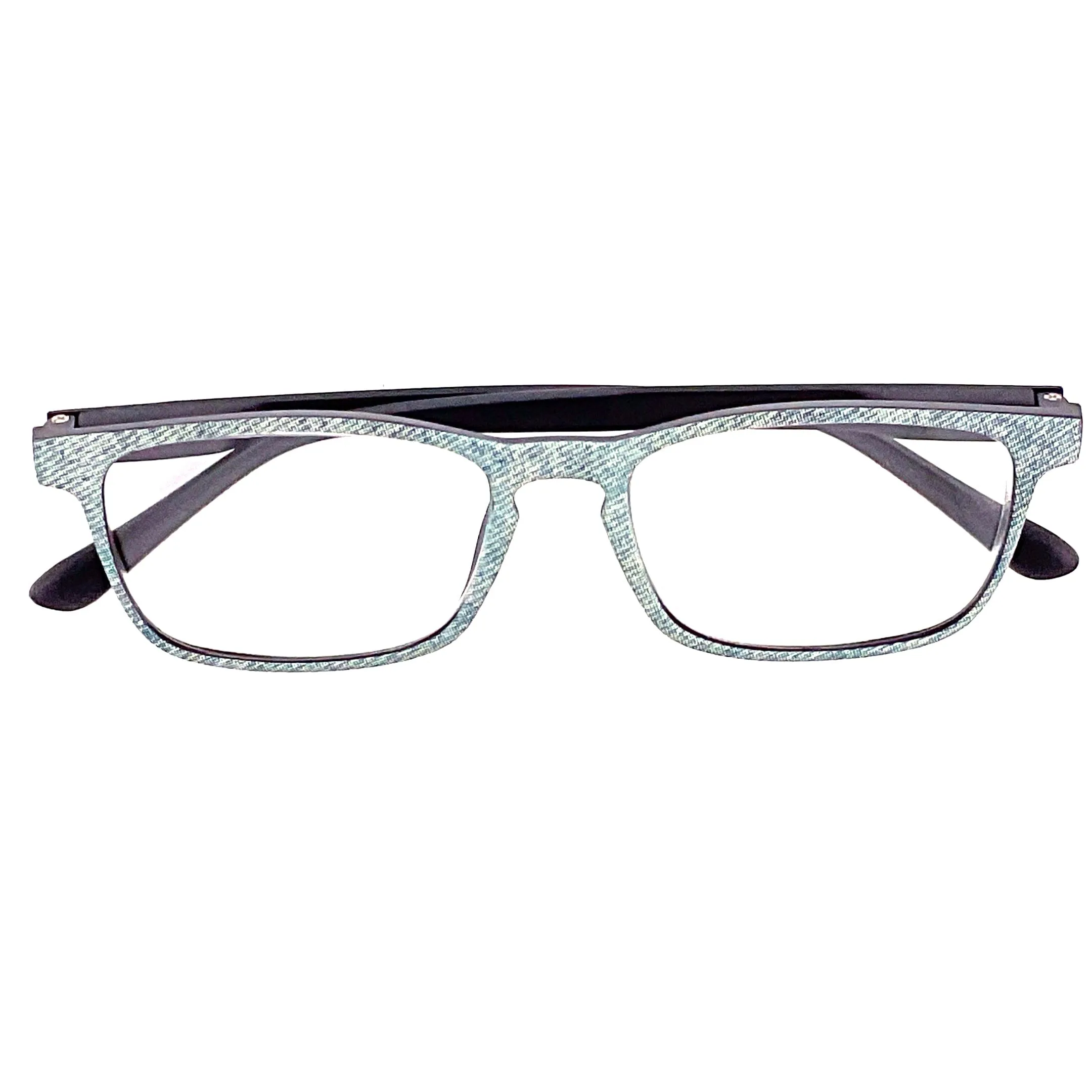 Denim Readers Square Frame With Matching Case