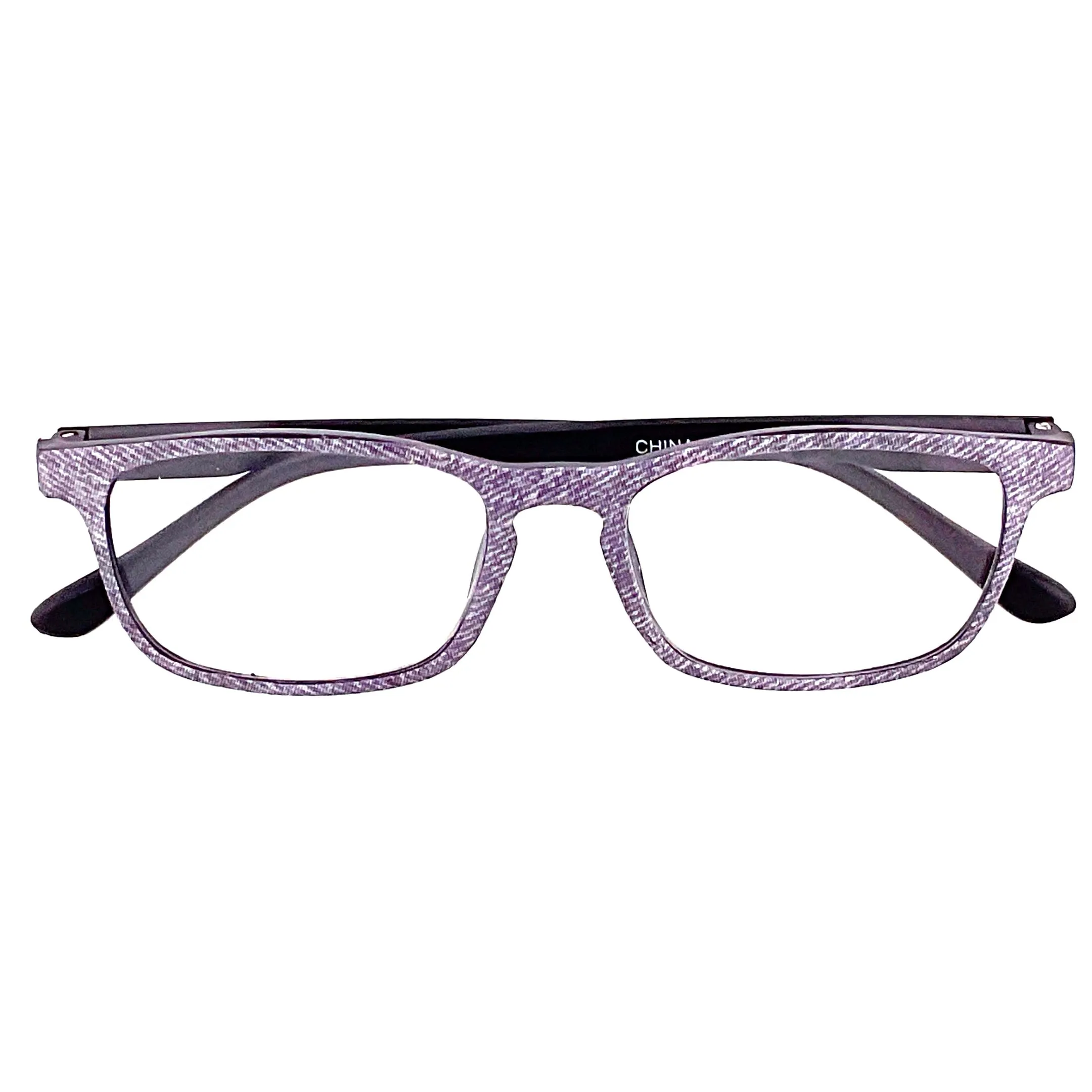 Denim Readers Square Frame With Matching Case