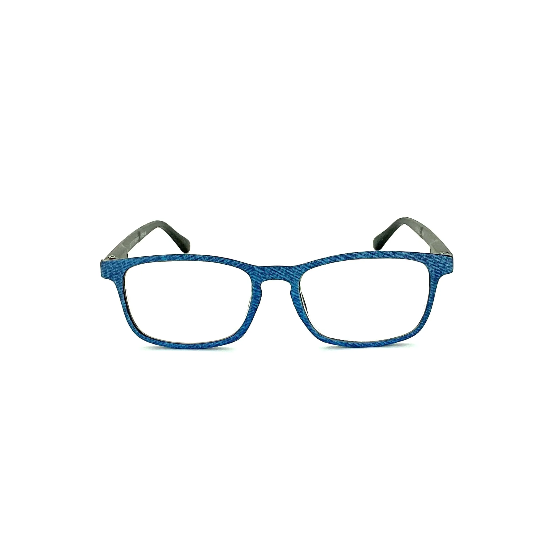 Denim Readers Square Frame With Matching Case