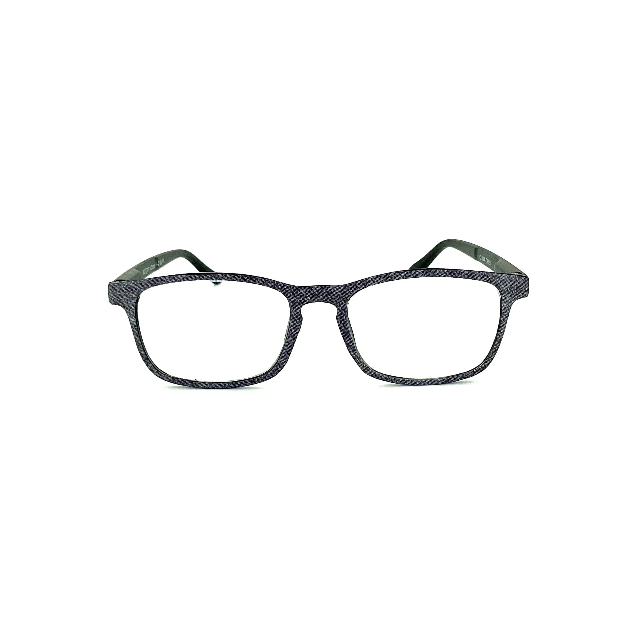 Denim Readers Square Frame With Matching Case