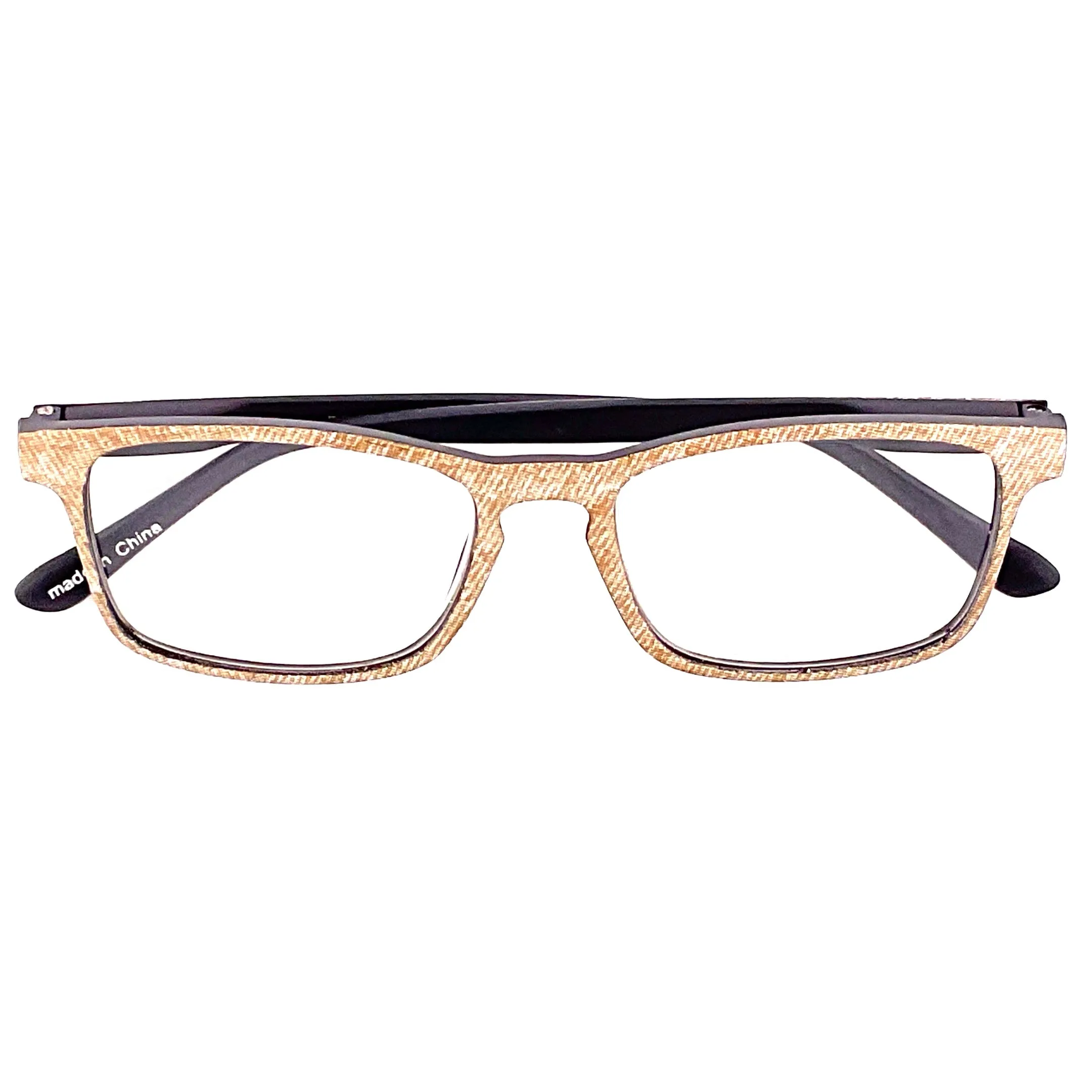 Denim Readers Square Frame With Matching Case