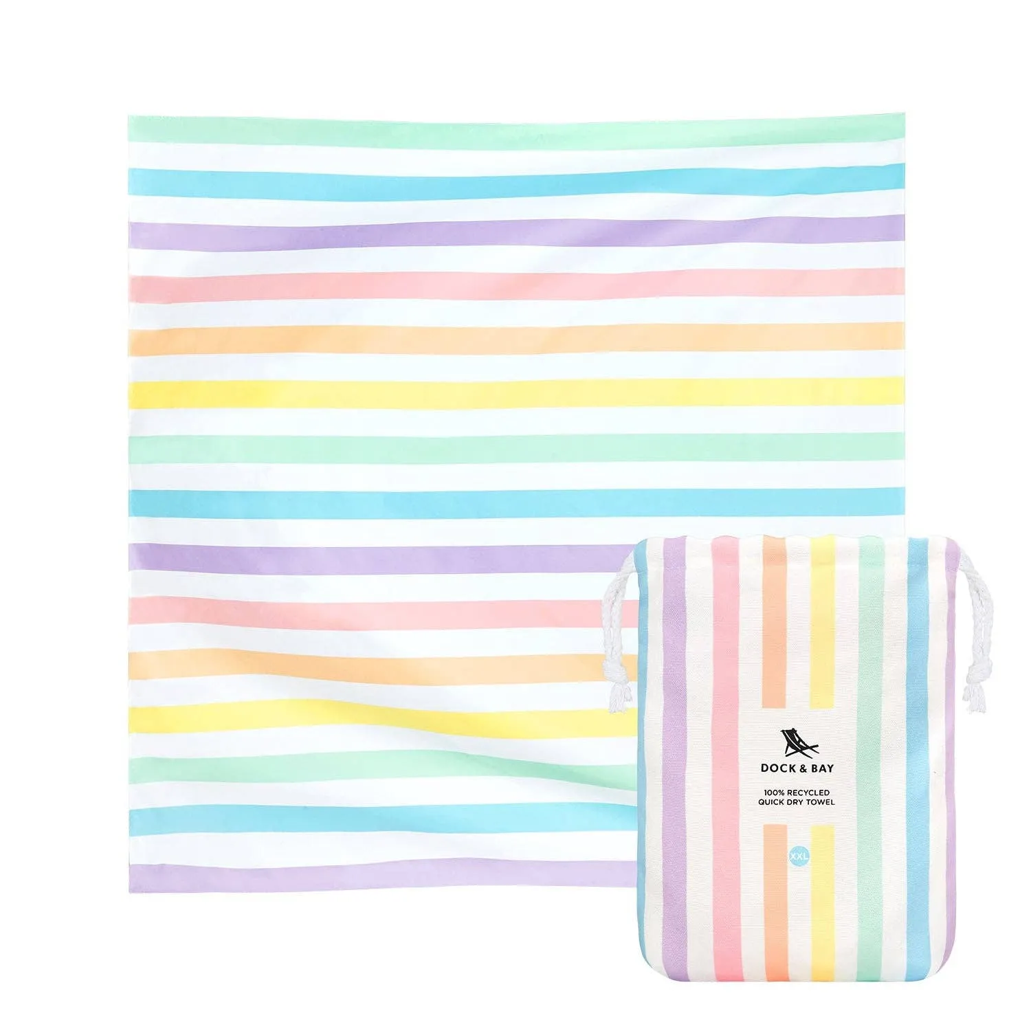 Dock & Bay Quick Dry Towel: Unicorn Waves