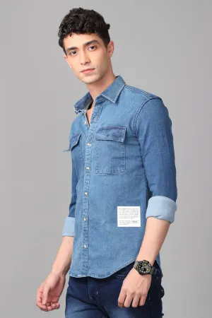 Double Pocket Denim Shirt