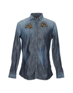 Dsquared2 Man Denim shirt Blue 40 suit