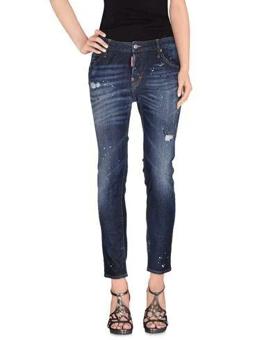 Dsquared2 Women Denim trousers Blue 12 UK