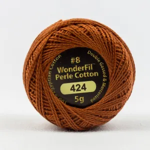 Eleganza #8 Perle Cotton by WonderFil | EL5G-424 Tawny Owl | 5 grams