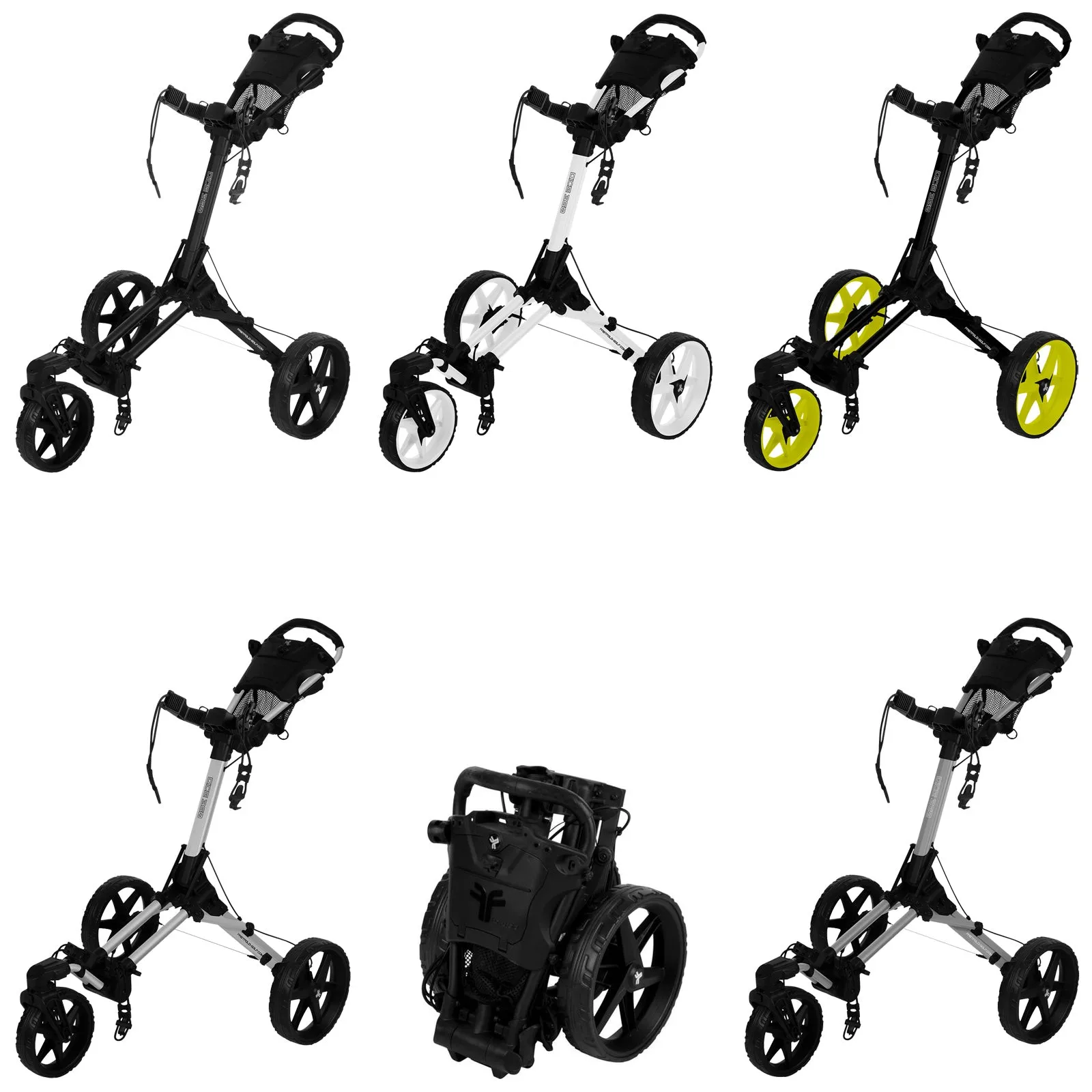 FastFold Dice 3-Wheel Ultra Compact Golf Trolley