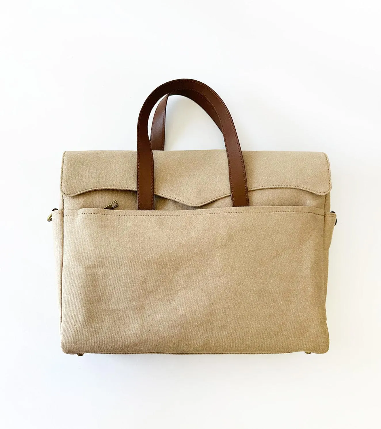 Fawn briefcase