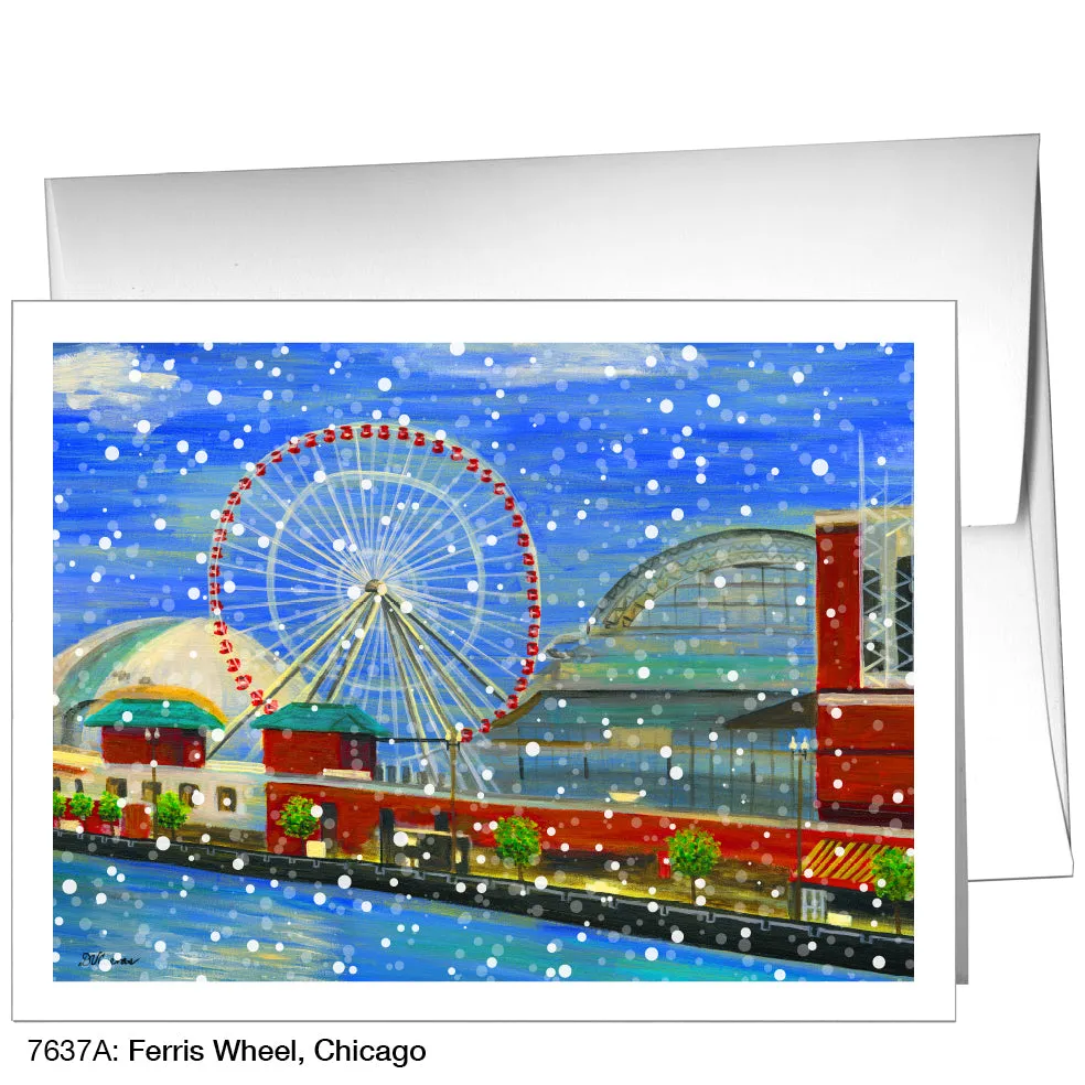 Ferris Wheel, Chicago, Greeting Card (7637A)