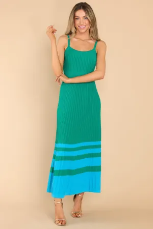 Floating On By Green Maxi Dress