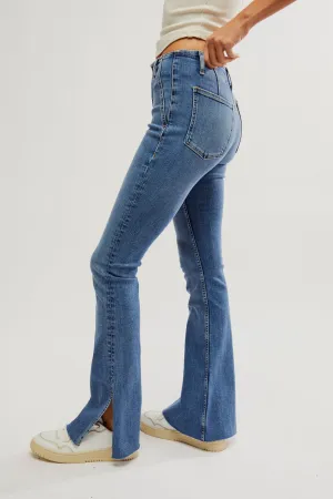 Free People Level Up Bootcut- Sunburst Blue